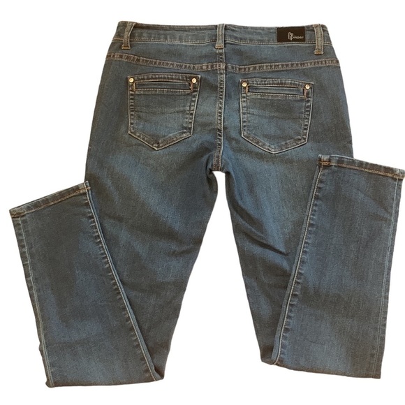 CP Jeans Blue‎ Skinny Low Rise Rhinestone Button Stretch Denim Juniors Size 9 - Picture 4 of 11